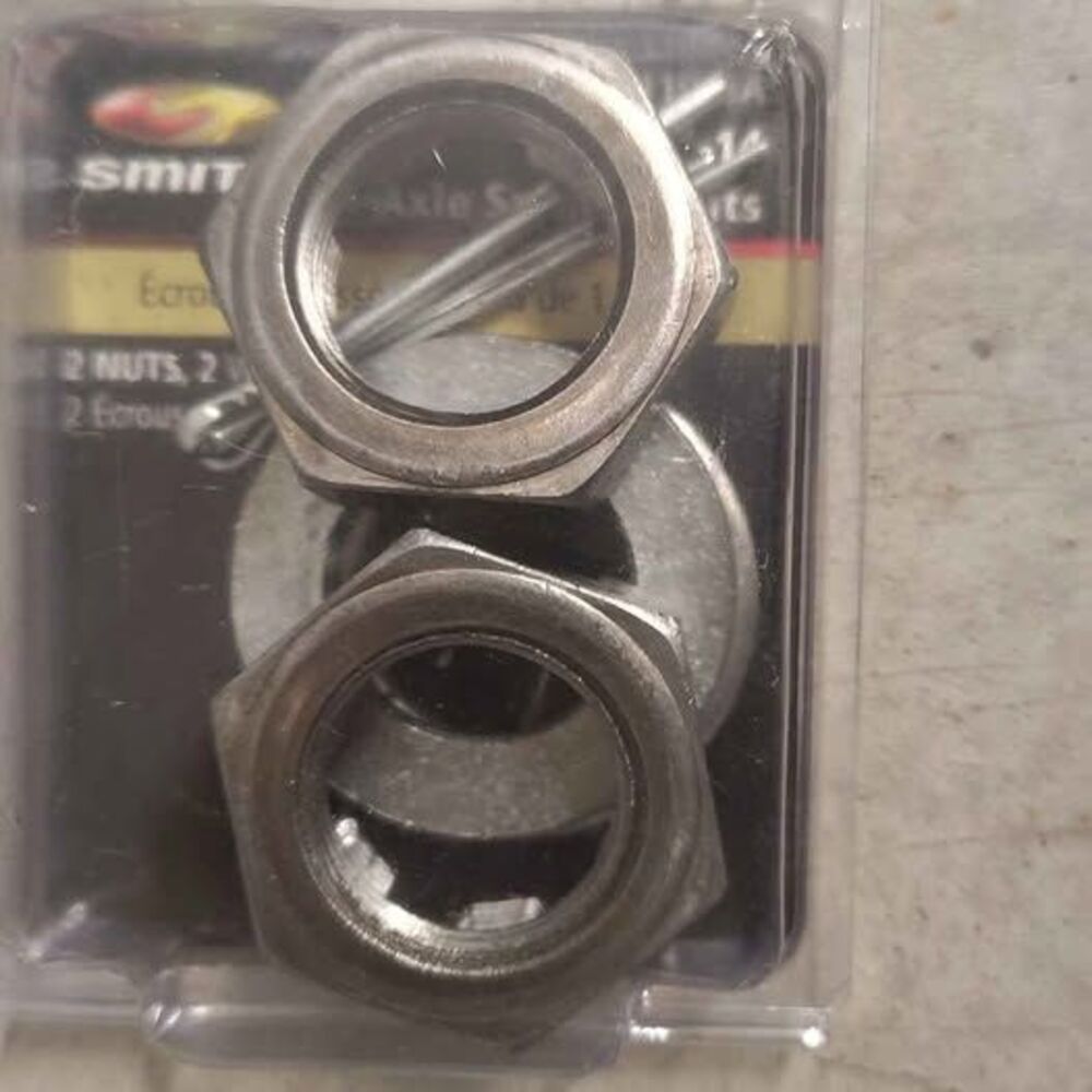 Smith Axle Spindle Nuts 2 Nuts 2 washer 2 cotter pons